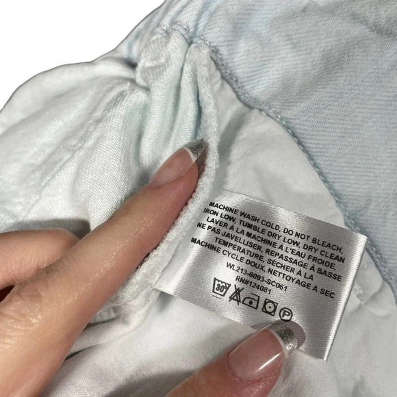 Proenza Schouler White Label High-Waisted Shorts in Bleach‎ Chambray Size 6 - Picture 11 of 11